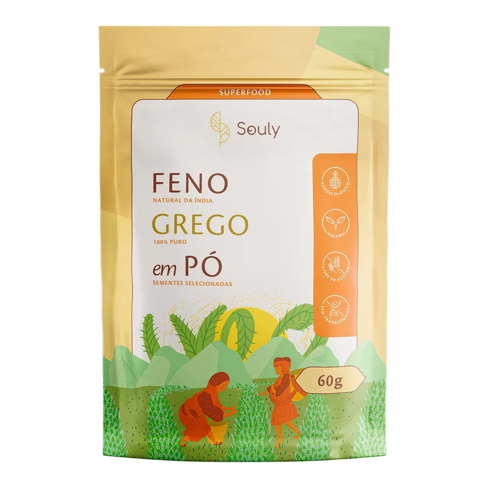Feno-grego em pó 60g Souly