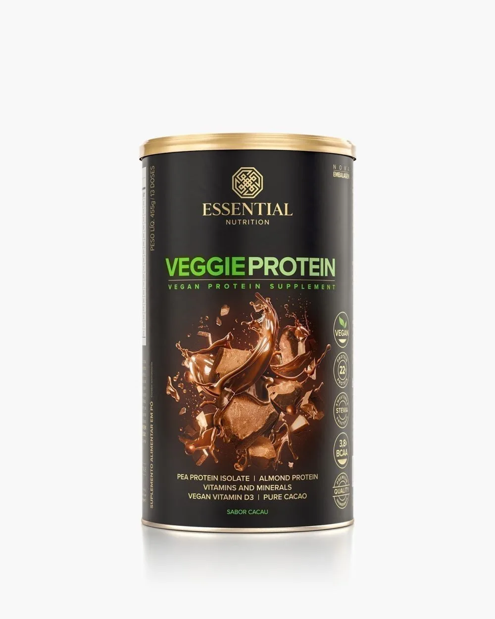 Veggie Protein Cacao Essential Nutrition 455g