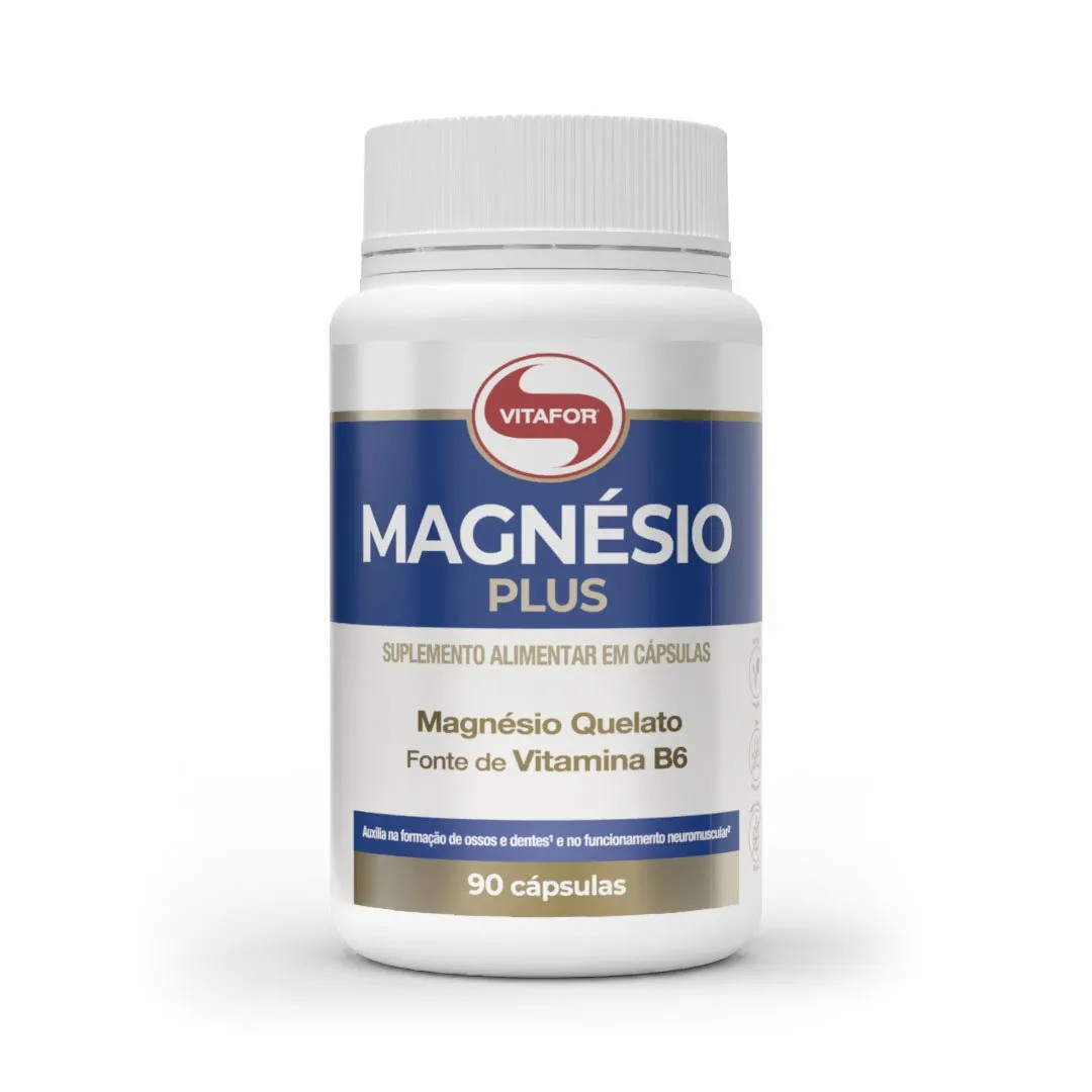 Magnésio Plus com Vitamina B6 690mg Vitafor 90 Cápsulas