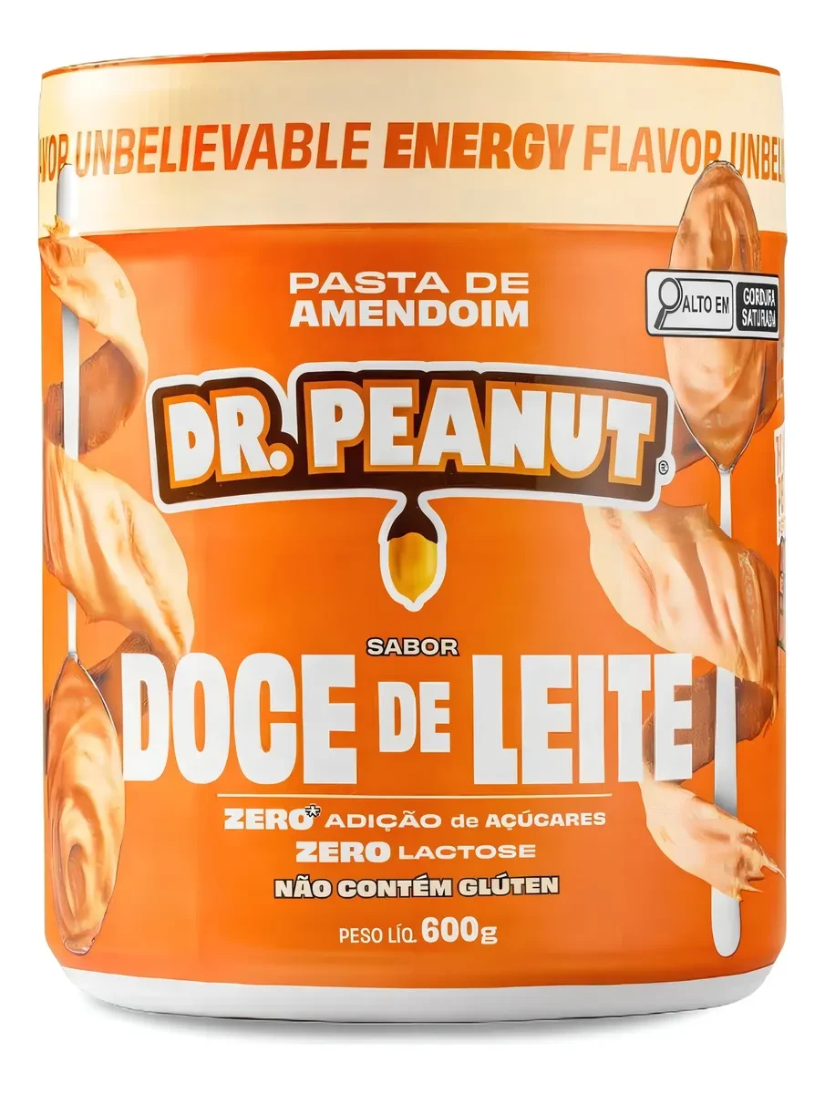 Pasta de Amendoim Doce de Leite com Whey Protein Dr. Peanut 600g