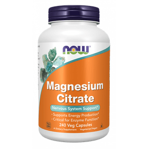 Citrato de Magnésio Now Foods 240 Cápsulas