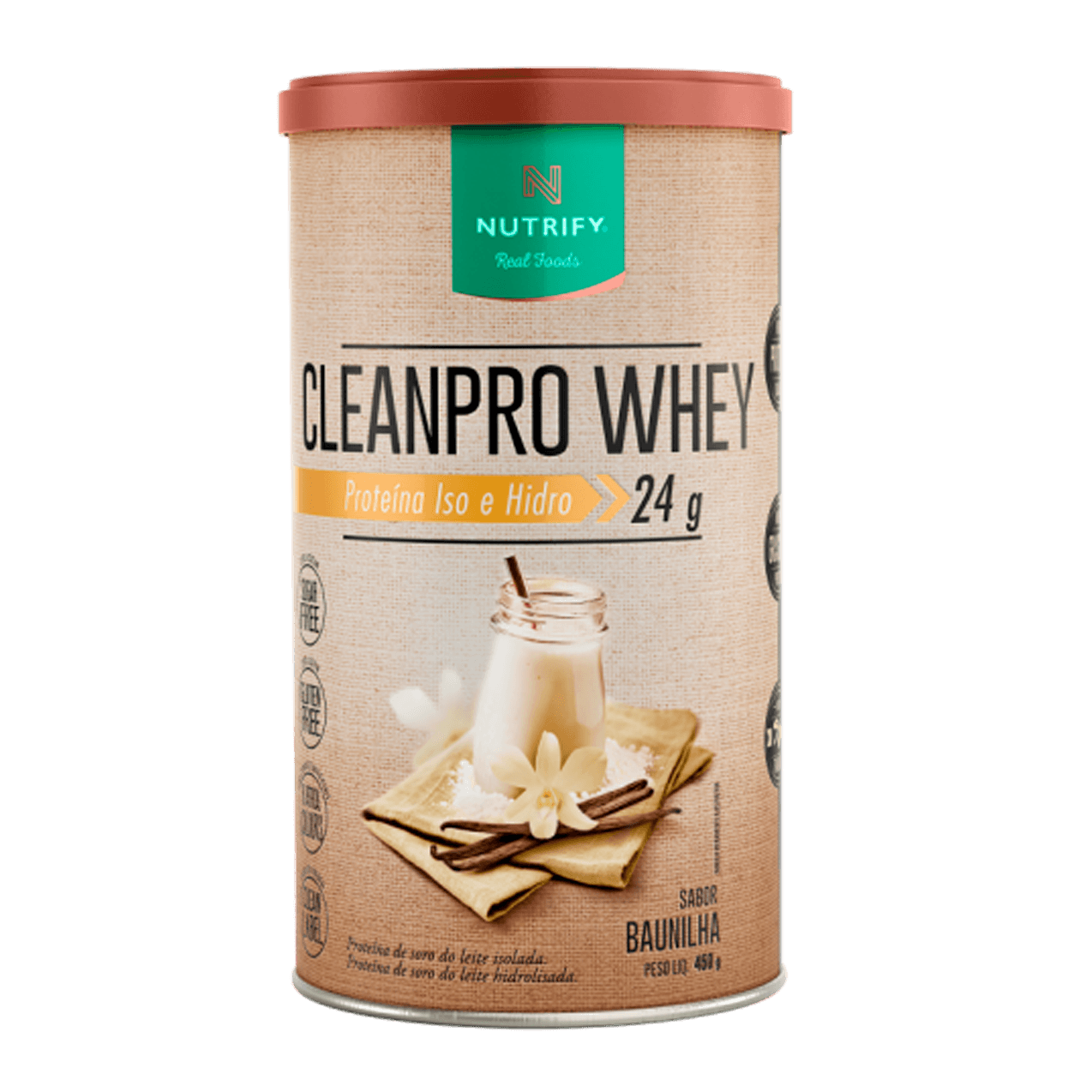 CleanPro Whey Baunilha Nutrify 450g