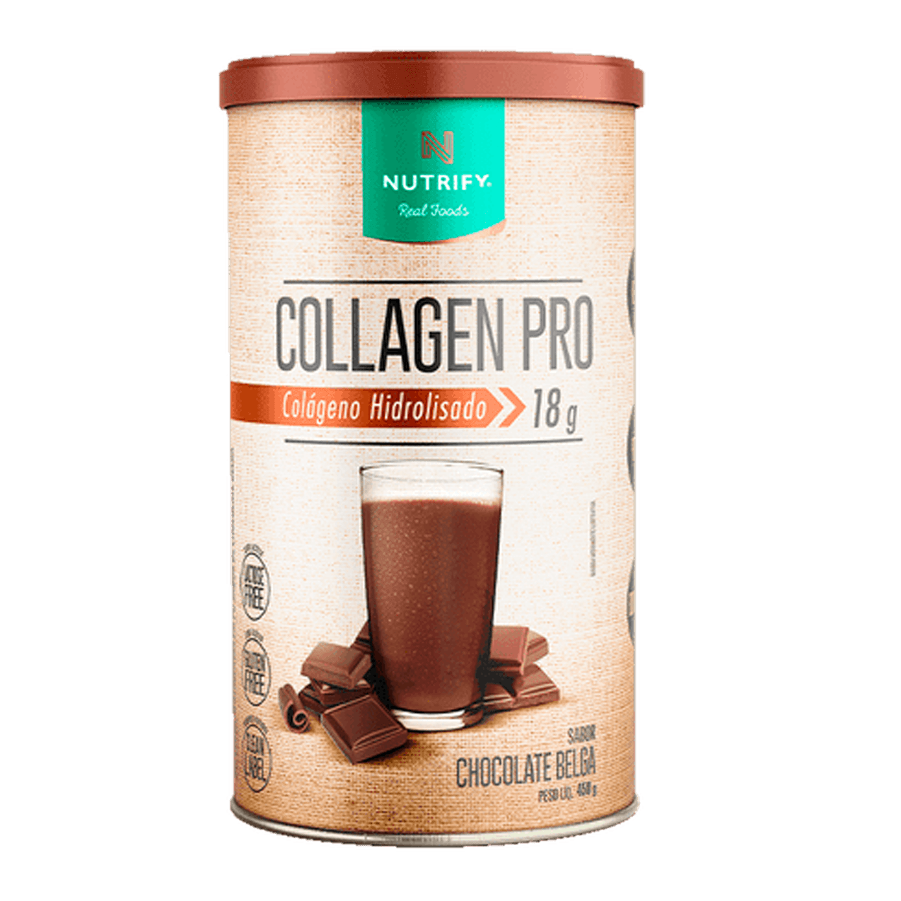 Collagen Pro Chocolate Belga Nutrify 450g