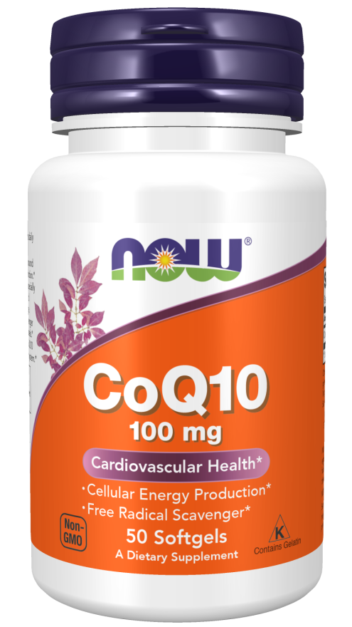 CoQ10 100mg Now Foods 50 Cápsulas