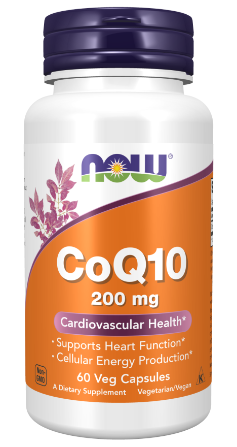 CoQ10 200mg Now Foods 60 Cápsulas