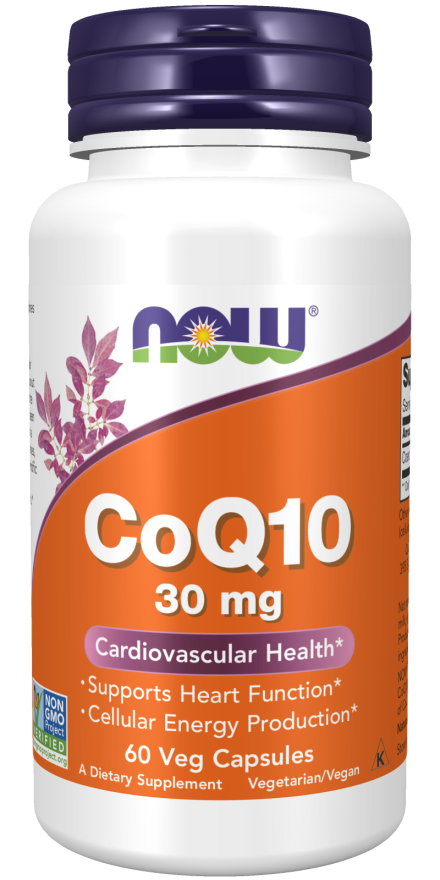 CoQ10 30mg Now Foods 60 Cápsulas