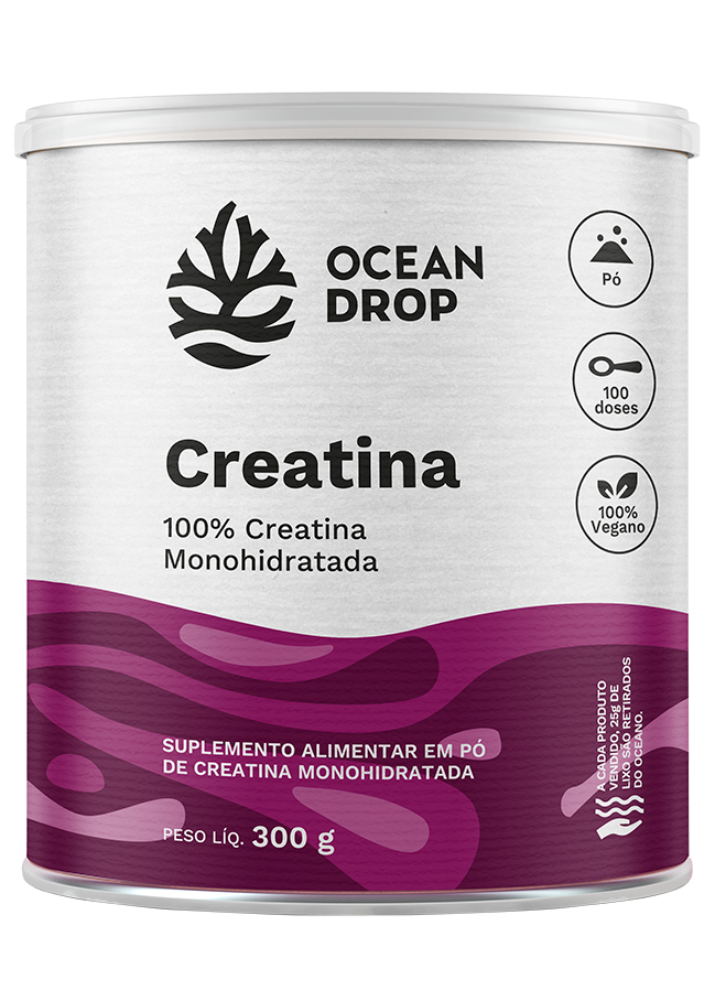 Creatina em pó Ocean Drop 300g
