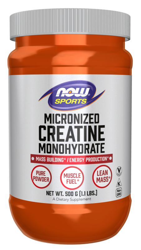 Creatina Monohidratada e Micronizada em Pó Now Foods 500g