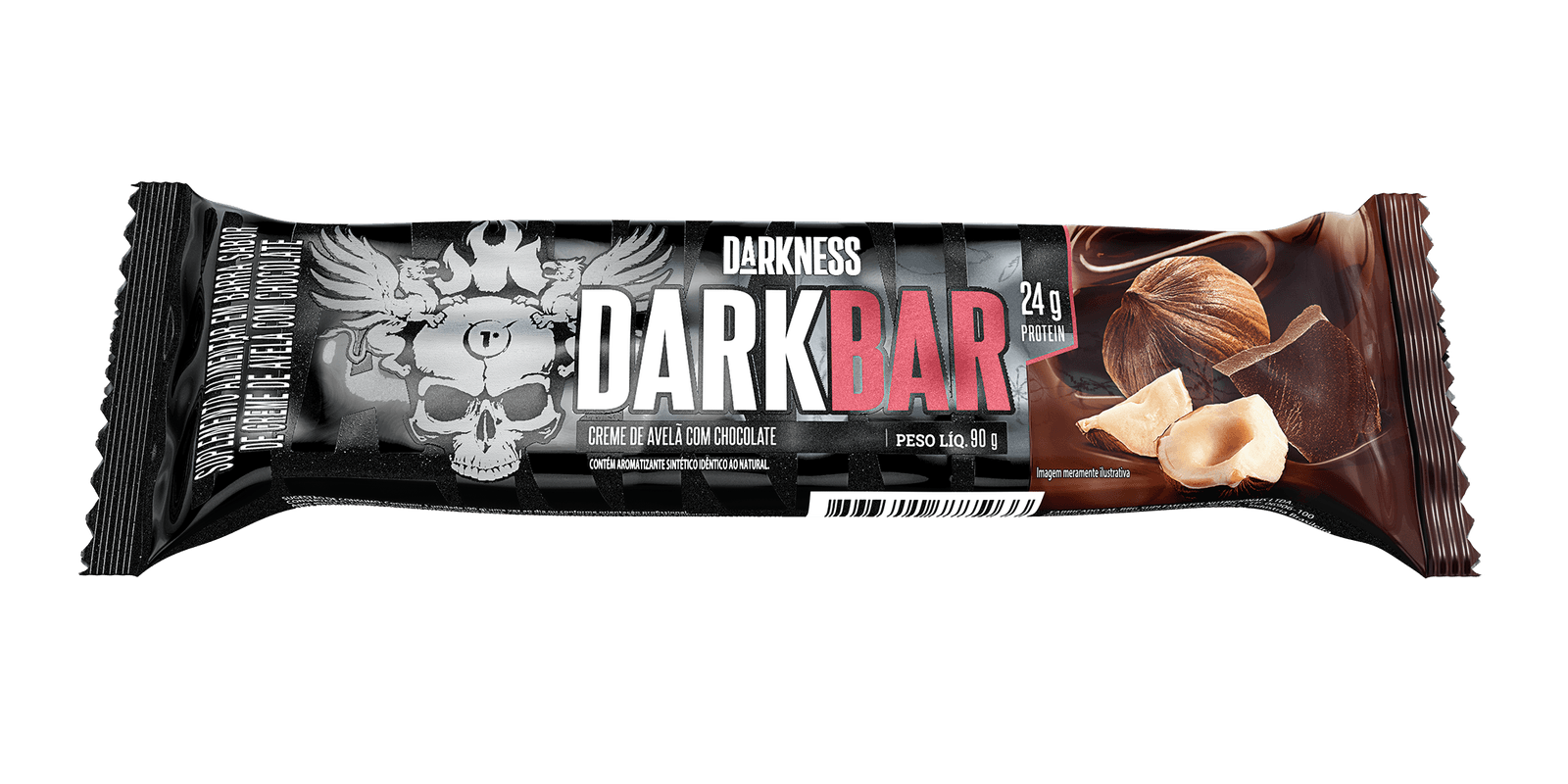 Dark Bar Chocolate Amargo com Castanhas Darkness 90g