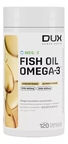Fish Oil Concentrado DUX Human Health 120 Cápsulas