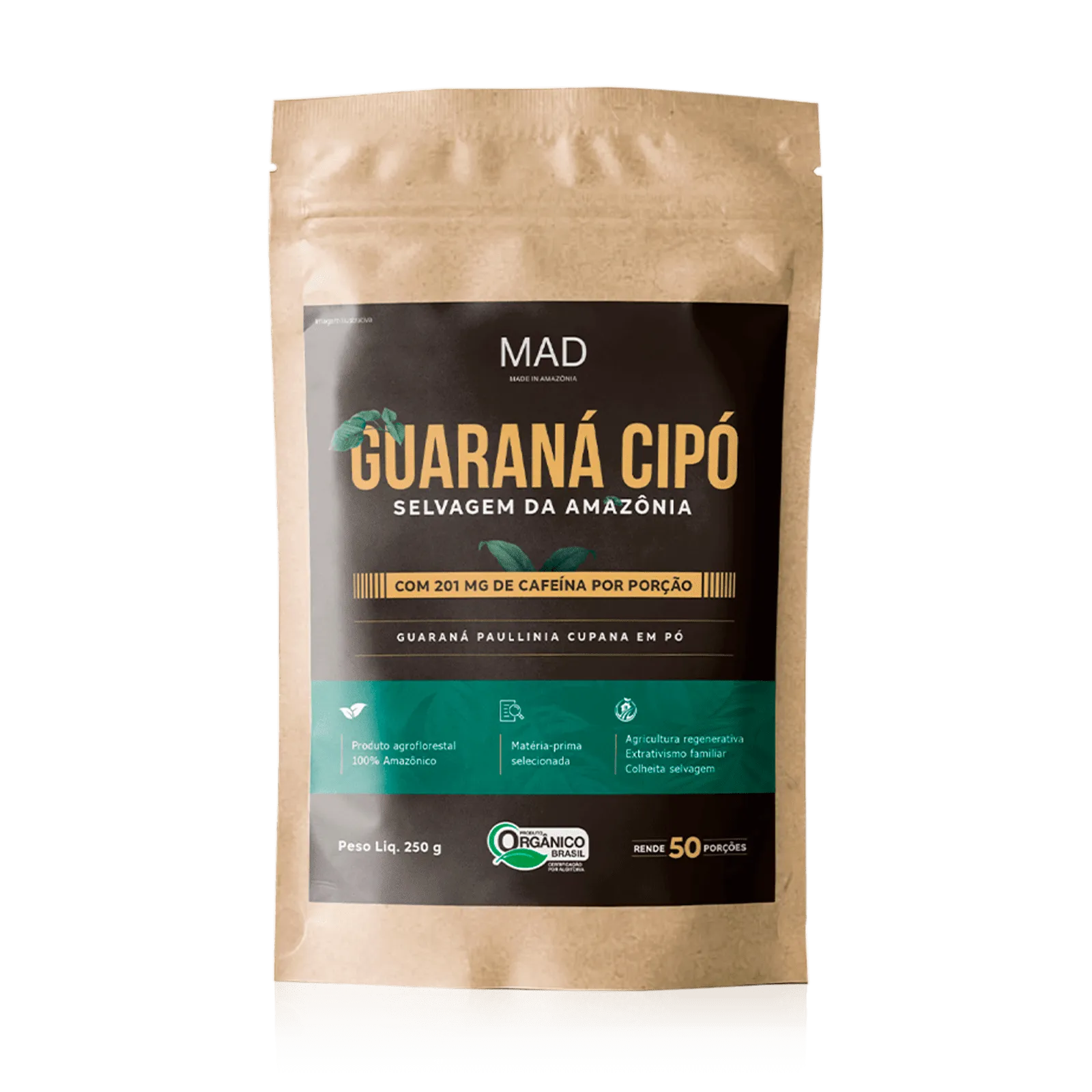 Guaraná Cipó Orgânico MAD 250g