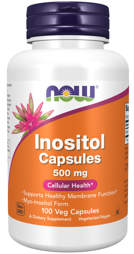 Inositol 500mg Now Foods 100 Cápsulas