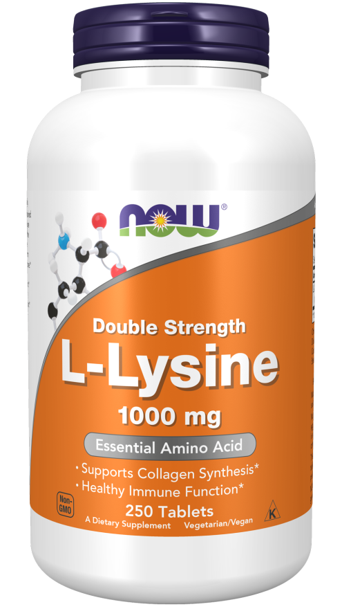 L-Lisina 1000mg Now Foods 250 Tabletes