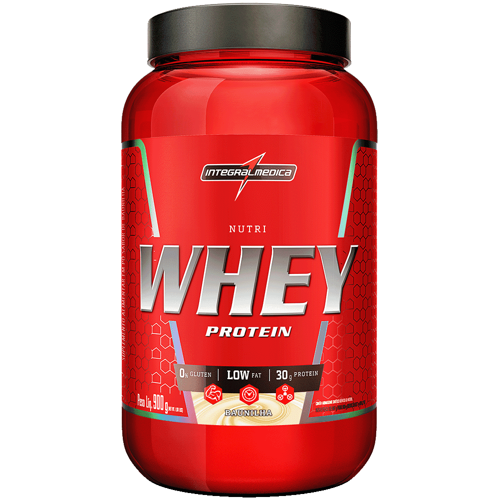 Nutri Whey Protein Baunilha Integralmédica 900g Pote