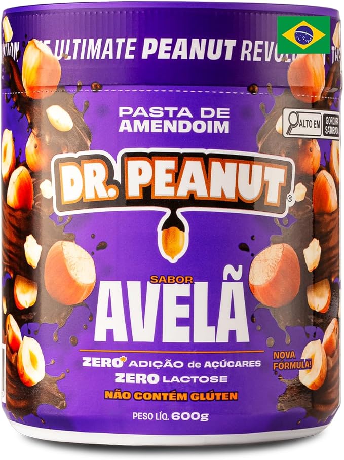 Pasta De Amendoim Sabor Avelã com Whey Protein 600g