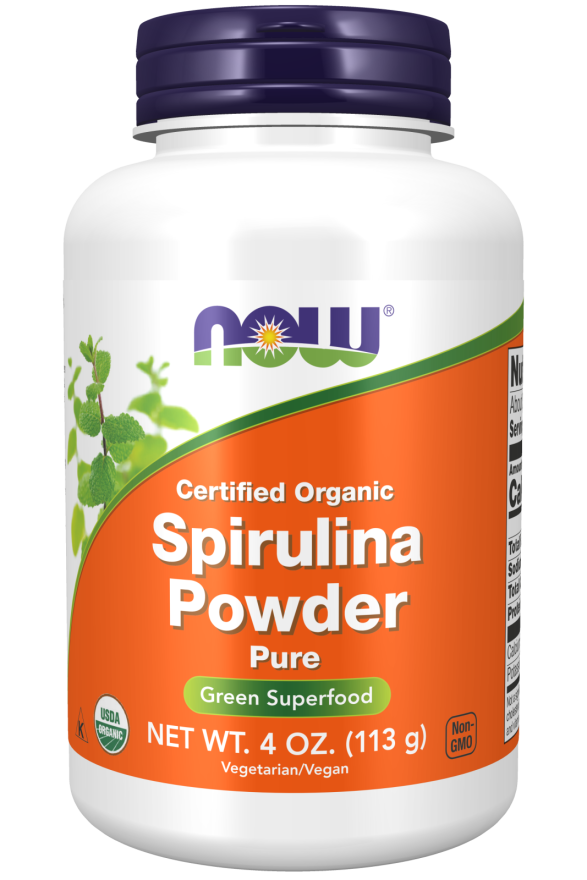 Spirulina Pura em Pó Now Foods 113g
