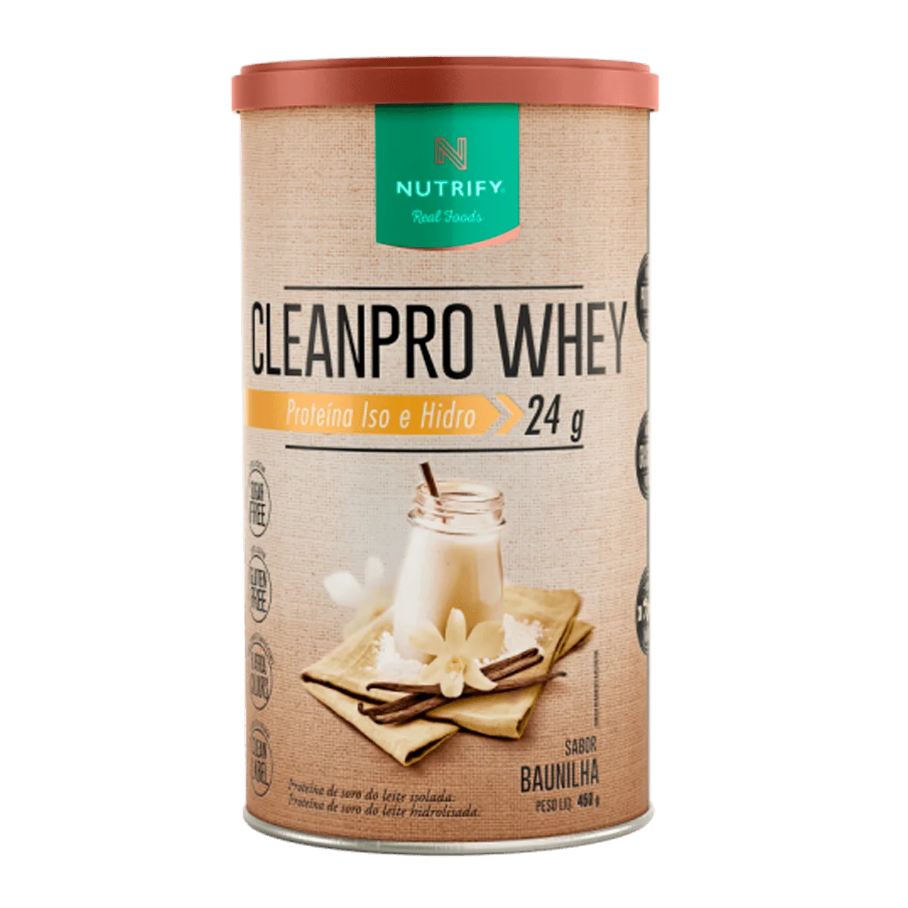 CleanPro Whey Baunilha Nutrify 450g