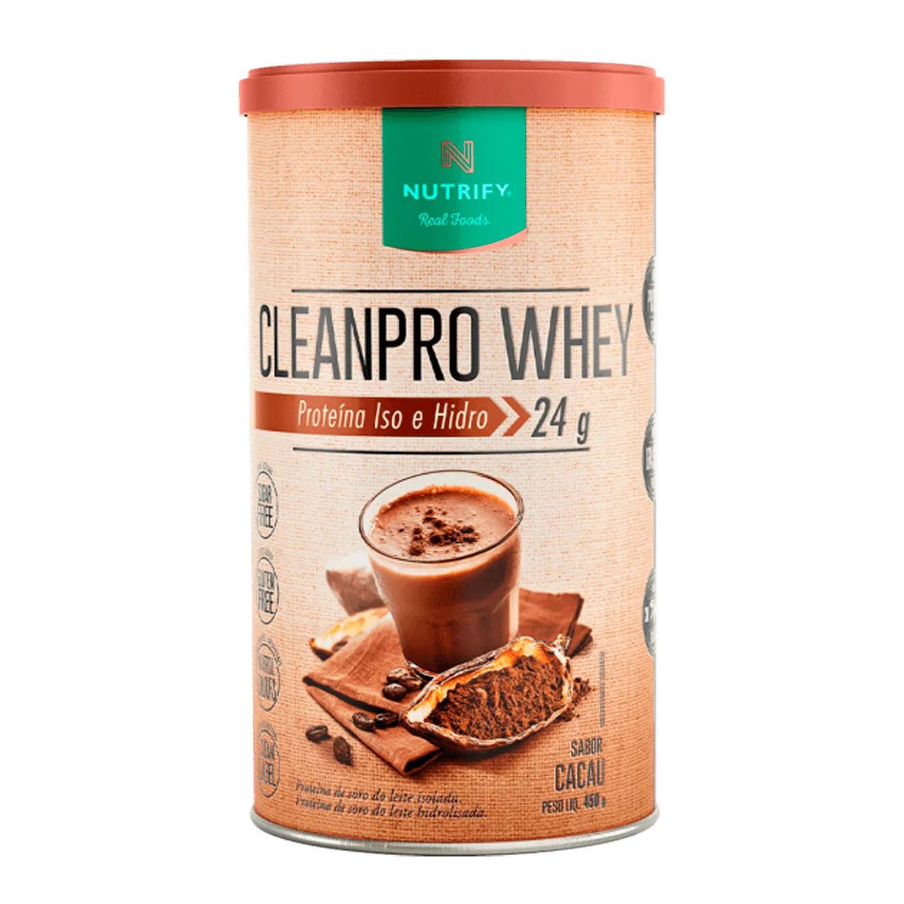 CleanPro Whey Cacau Nutrify 450g
