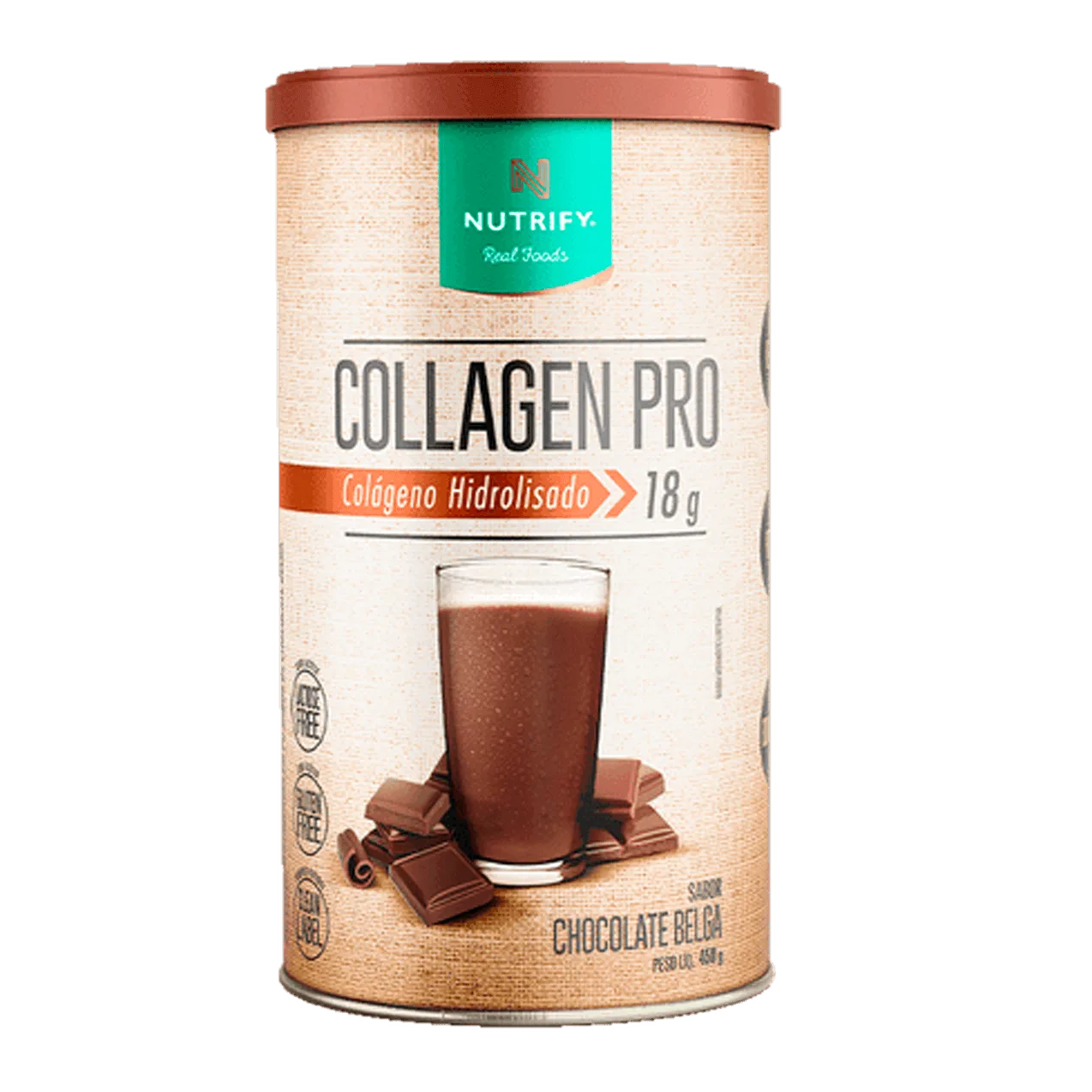 Collagen Pro Chocolate Belga Nutrify 450g