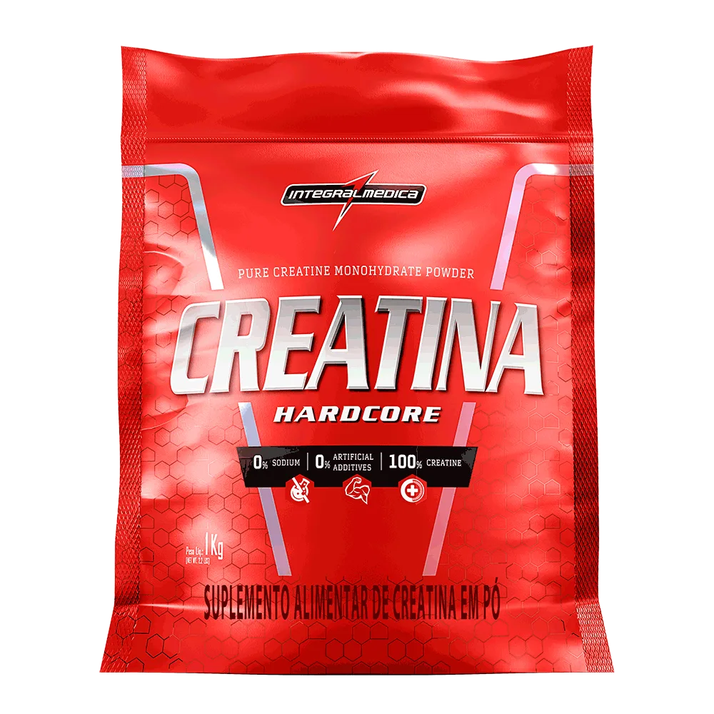 Creatina em Pó Hardcore Integralmédica 1kg