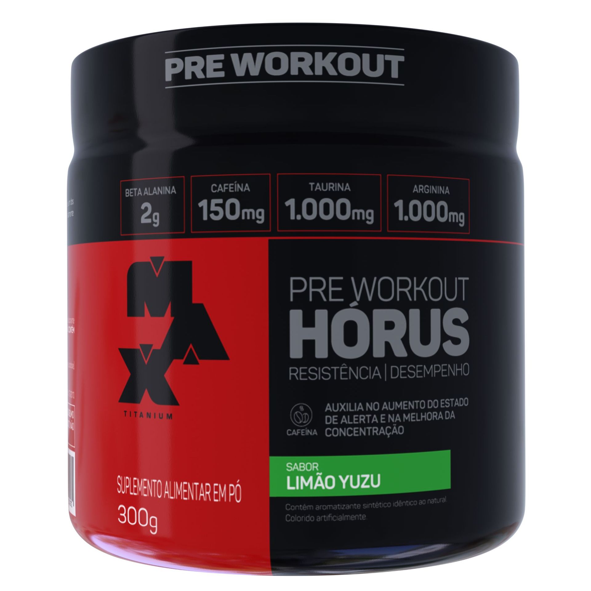 Pré Treino Hórus Limão Yuzu Max Titanium 300g
