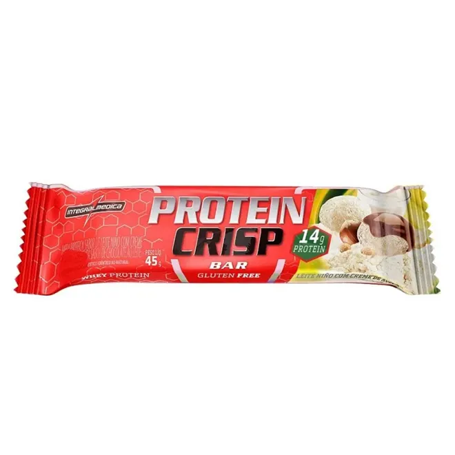 Protein Crisp Bar Leite Ninho com Creme de Avelã Integralmédica 45g