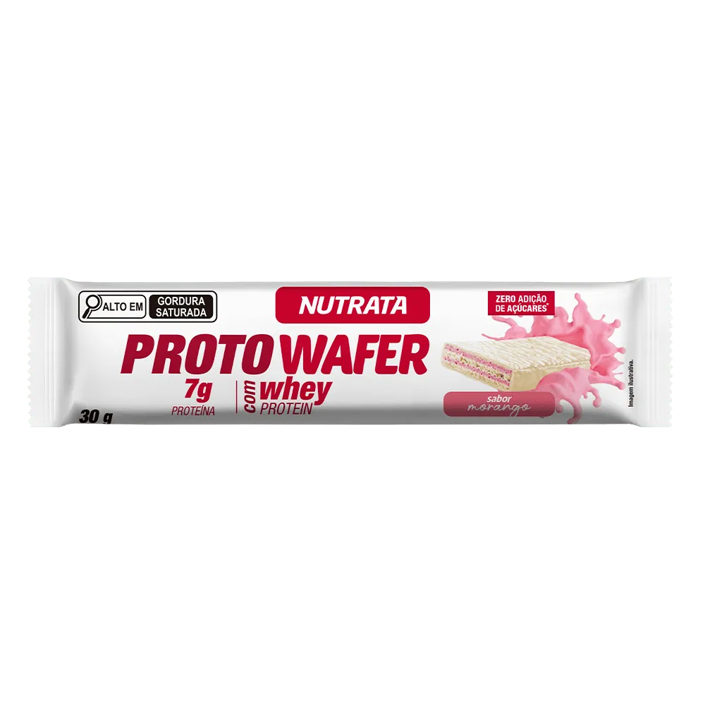 Proto Wafer Sabor Morango Nutrata 30 g