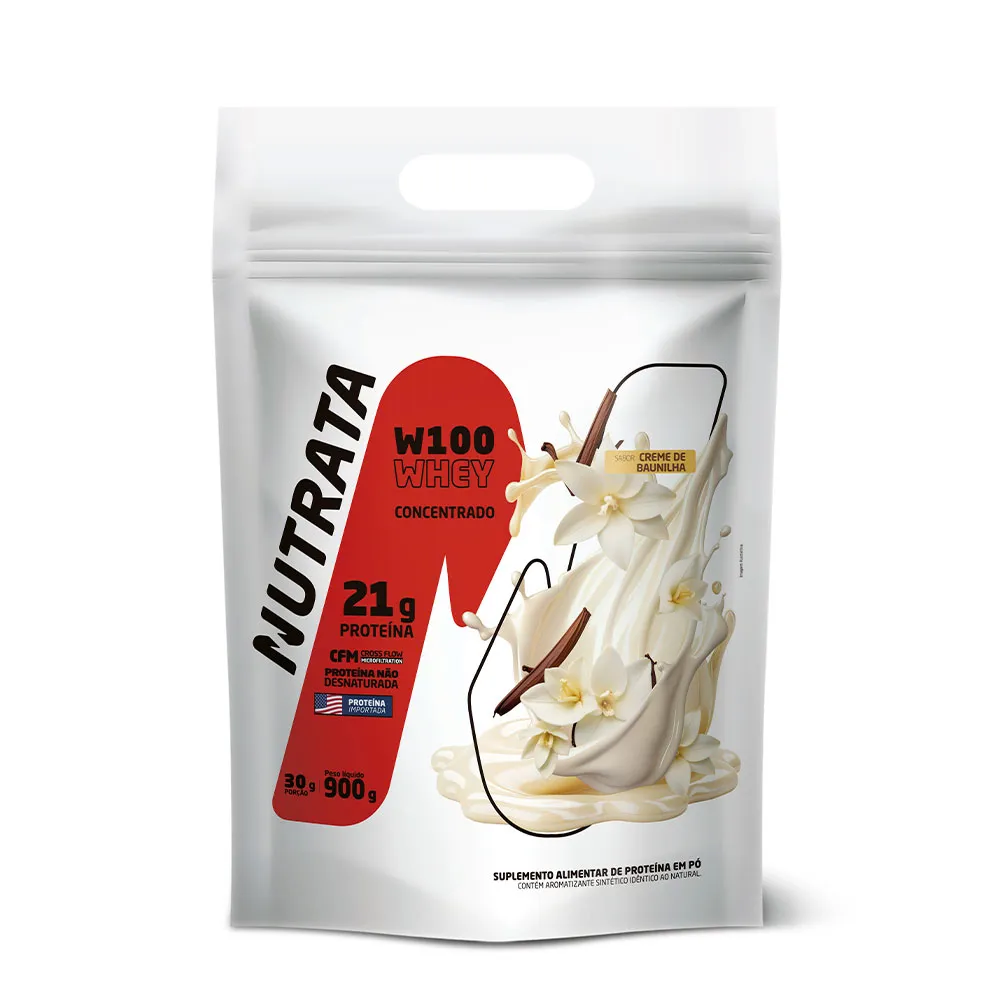 W100 Baunilha Nutrata 900 g Refil