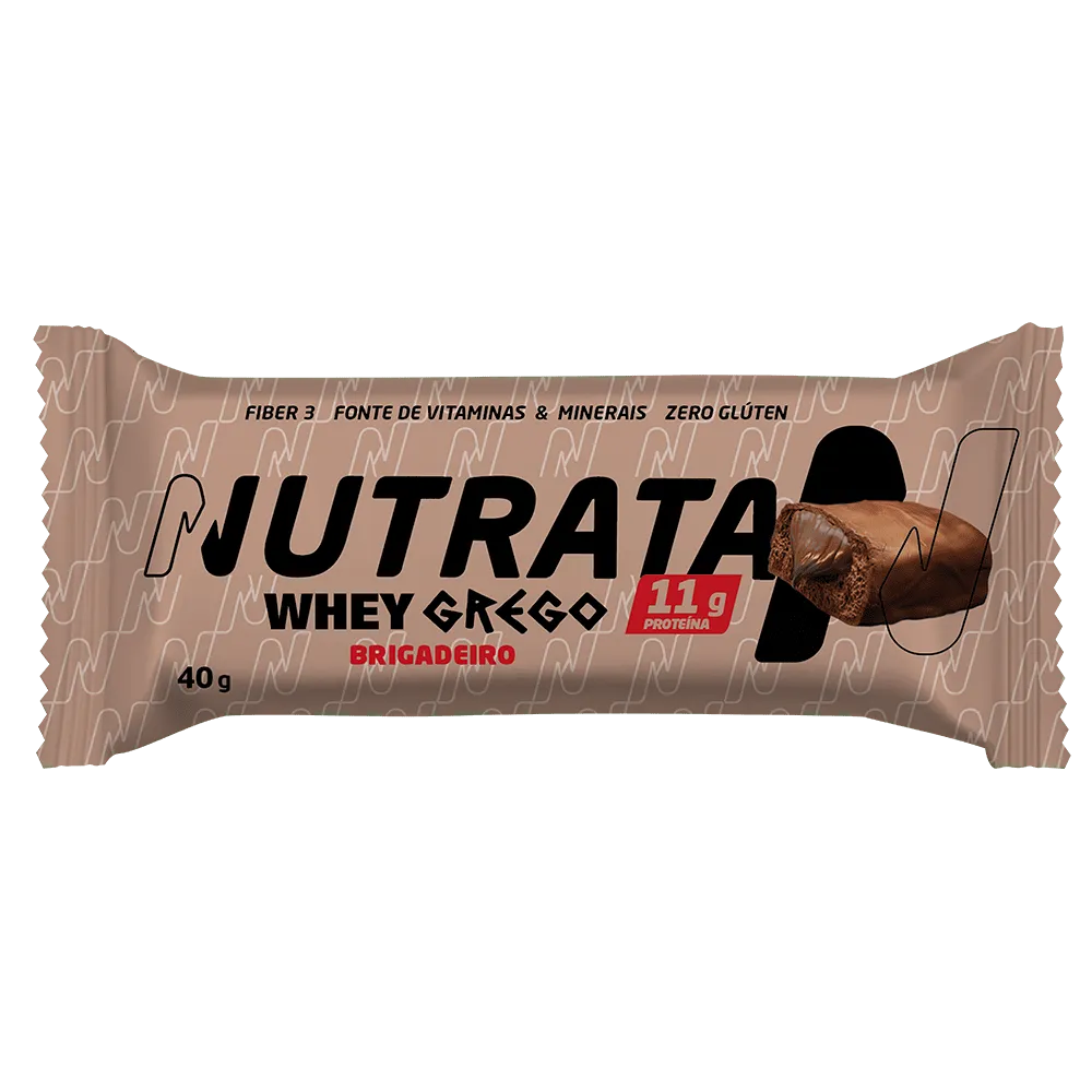 Whey Grego Bar Sabor Brigadeiro Nutrata 40g