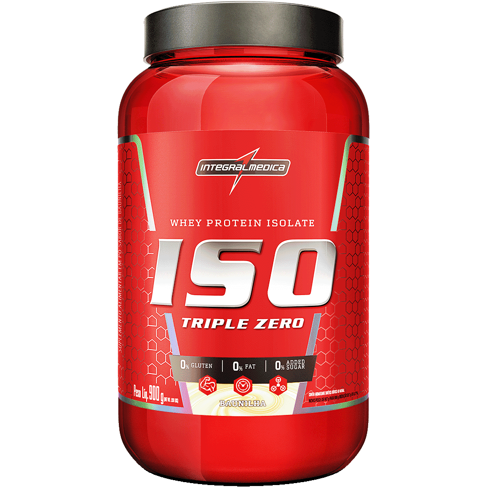 Whey Protein Isolado Iso Triple Zero Baunilha Integralmédica 900g