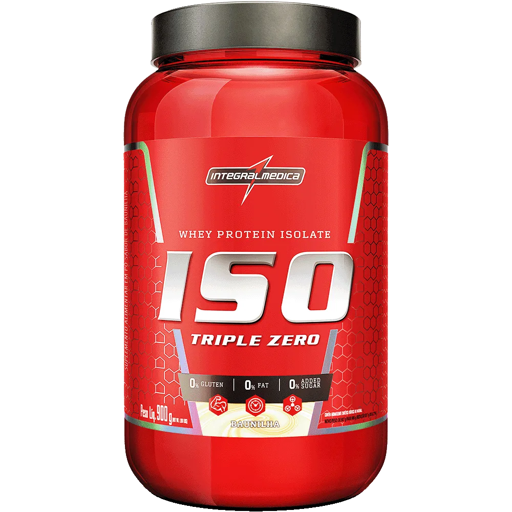 Whey Protein Isolado Iso Triple Zero Baunilha Integralmédica 900g