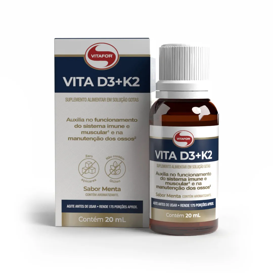 Vita D3 + K2 em Gotas 20ml