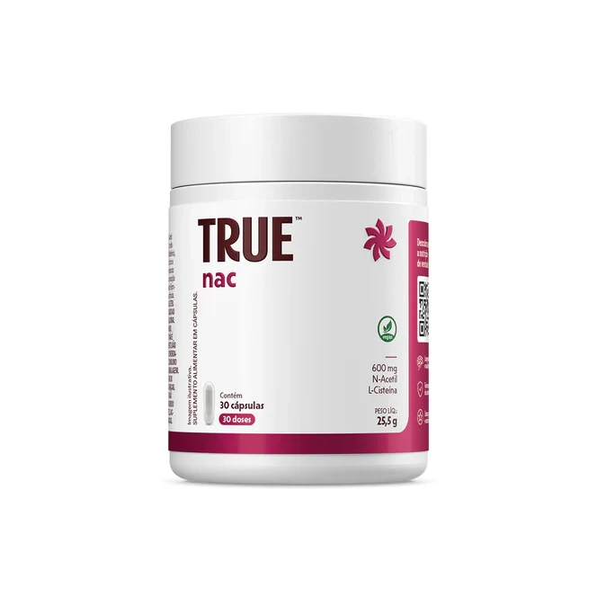 True NAC N-Acetilcisteína True Source 30 Cápsulas
