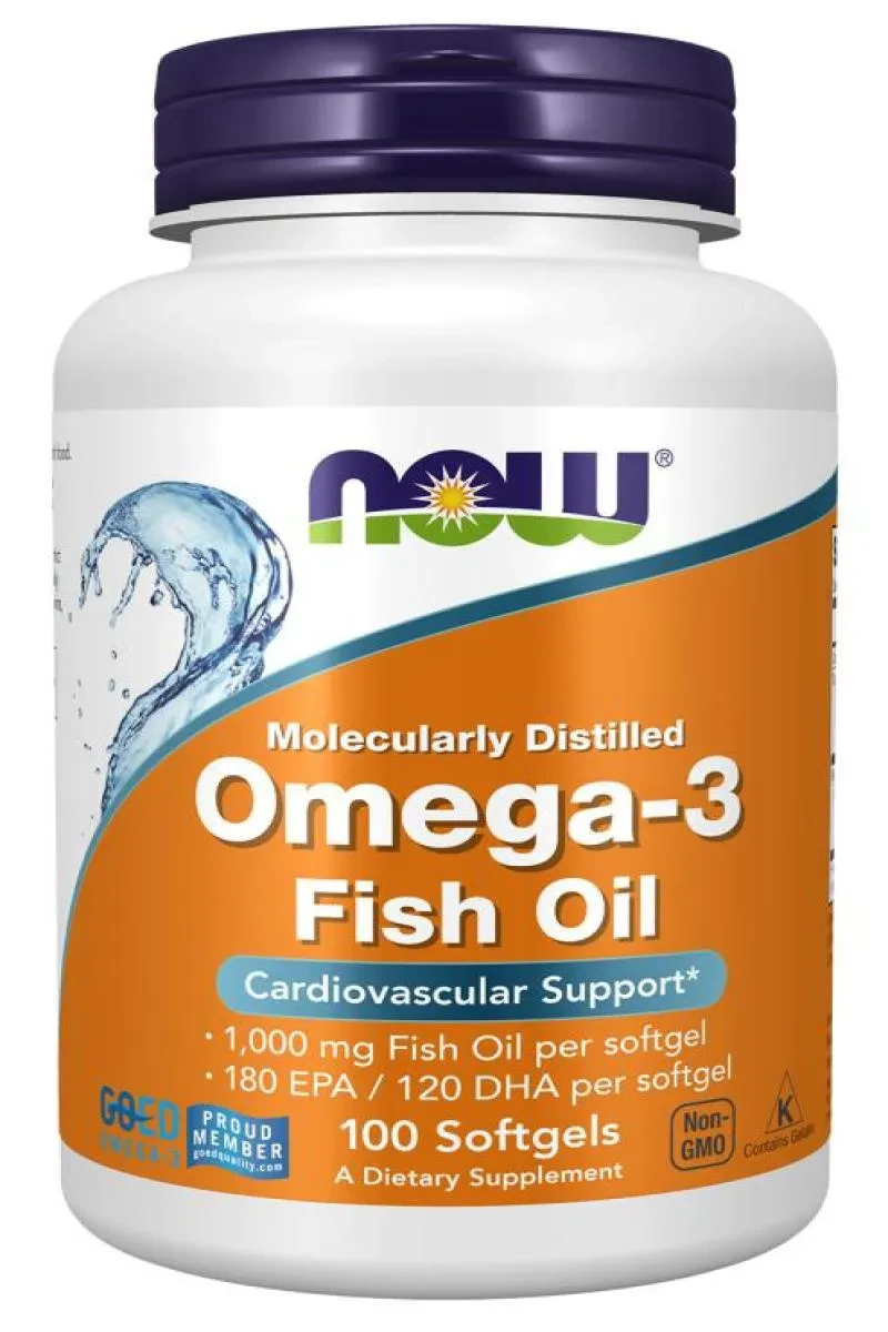 Ômega 3 1000mg Now Foods 100 Cápsulas