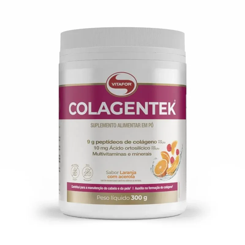 Colagentek Laranja com Acerola Vitafor 300g