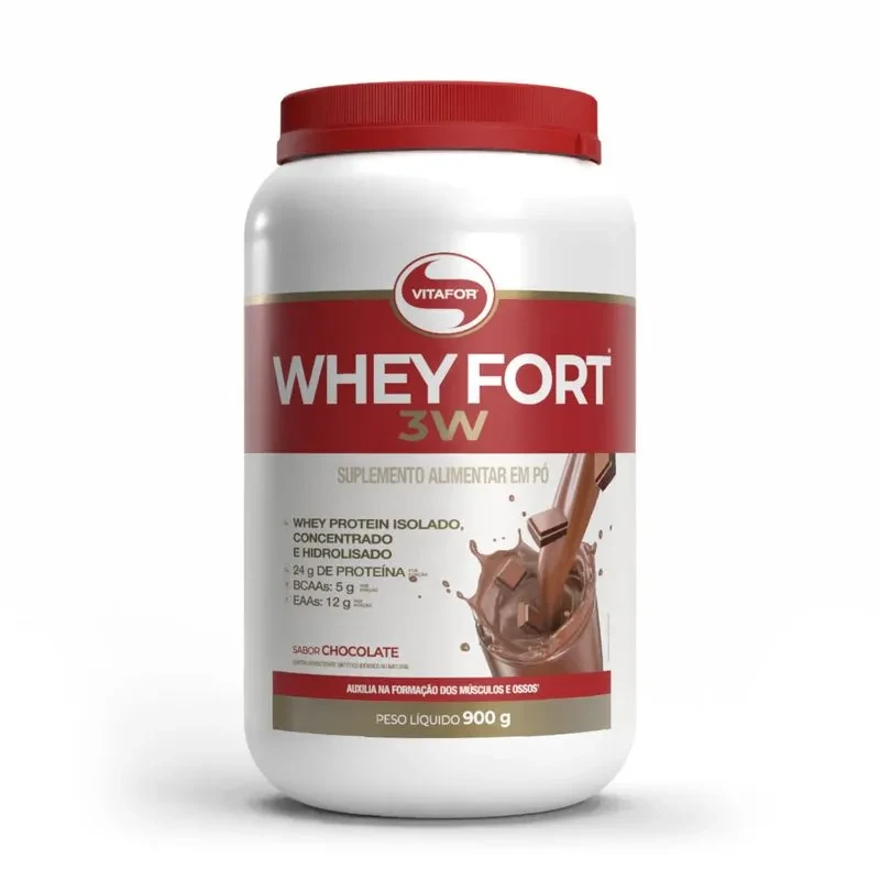 Whey Fort 3W Chocolate Vitafor 900g