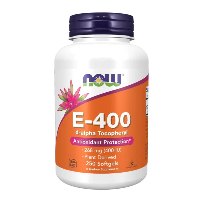 Vitamina E 400 UI Now Foods 250 Cápsulas