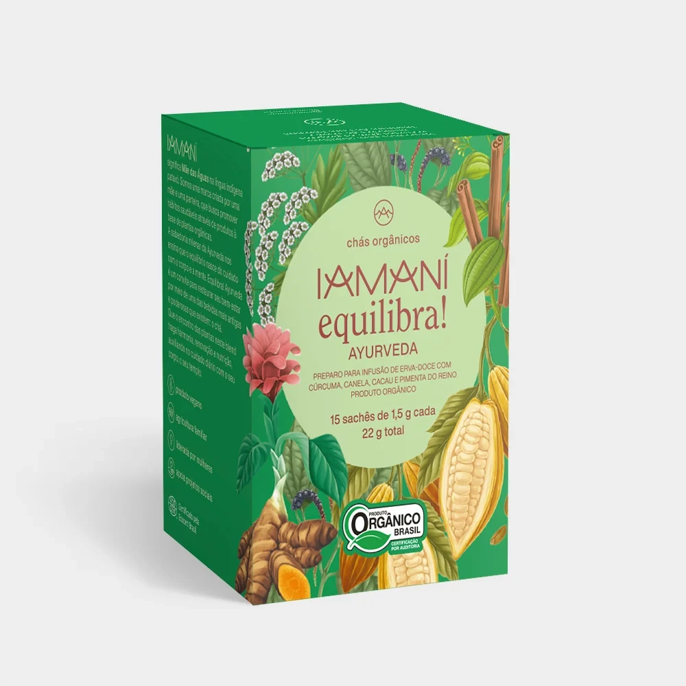 Chá Funcional Orgânico Equilibra! Iamaní 15 Sachês
