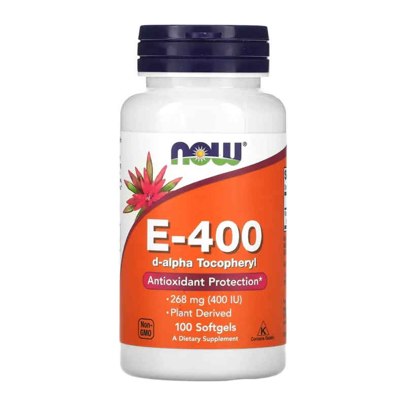 Vitamina E 400 UI  Now Foods 100 Cápsulas