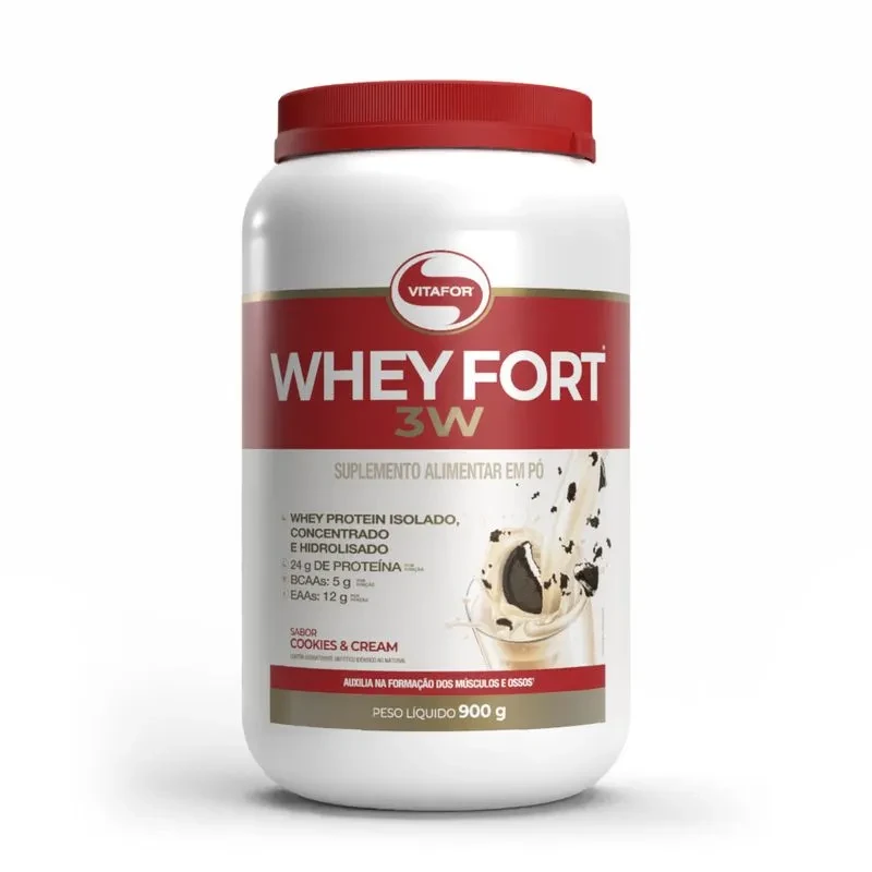 Whey Fort 3W Cookies and Cream Vitafor 900g