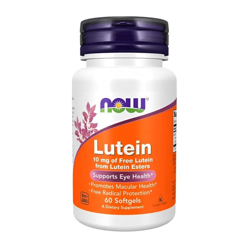 Luteína 10mg Now Foods 60 Cápsulas