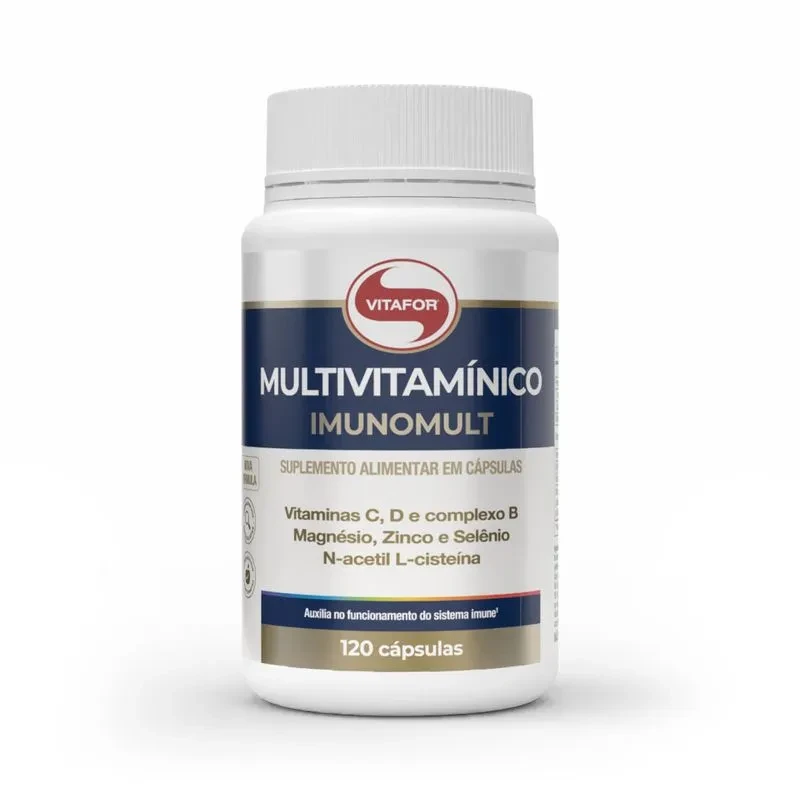 Imunomult 1000mg Multivitamínico Vitafor 120 Cápsulas
