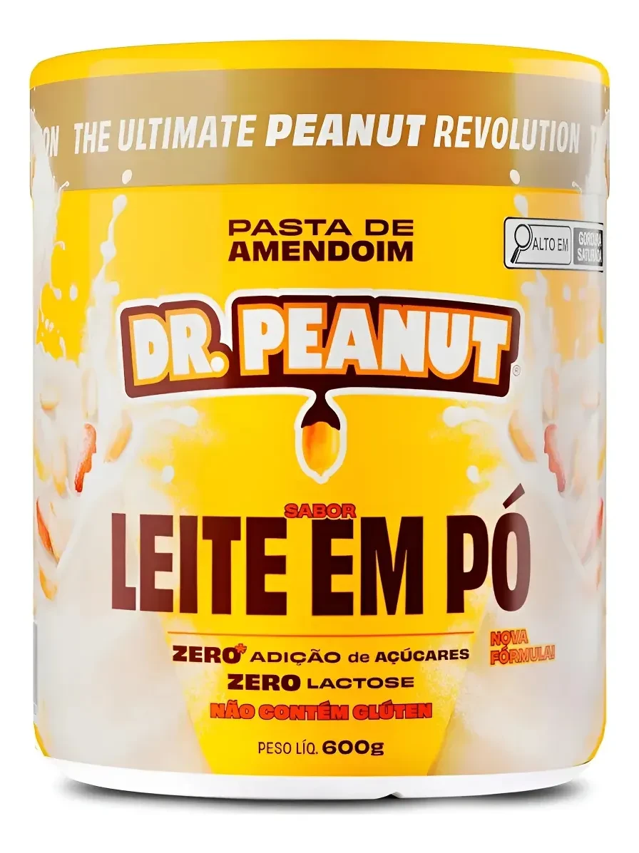 Pasta de Amendoim Leite em Pó com Whey Protein Dr. Peanut 650g