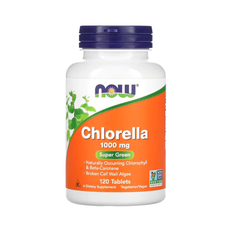 Chlorella 1000mg Now Foods 120 Tabletes