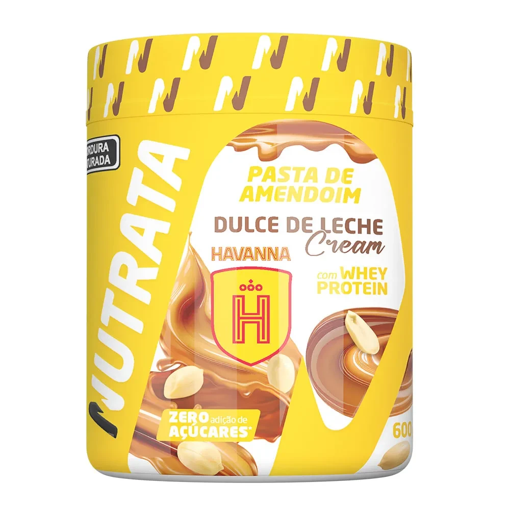 Pasta de Amendoim Dulce de Leche Cream Havanna Nutrata 600 g