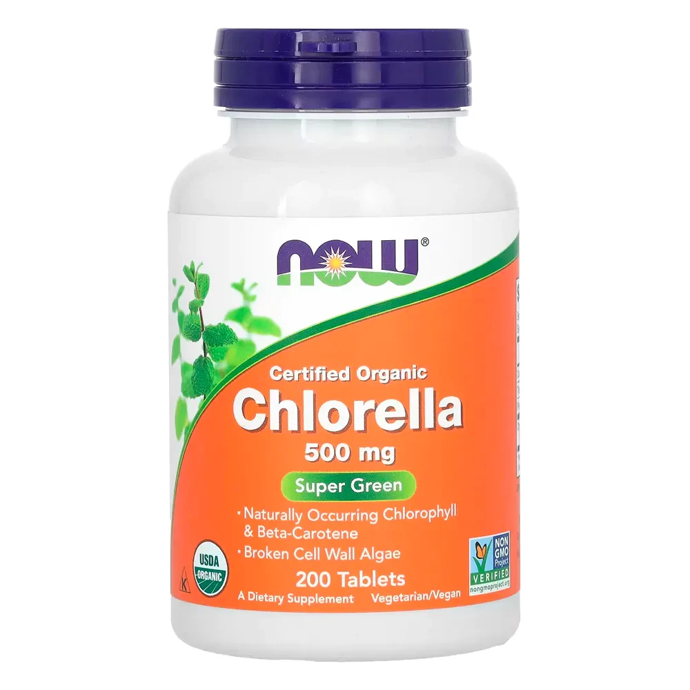 Chlorella 500mg Now Foods 200 Tabletes