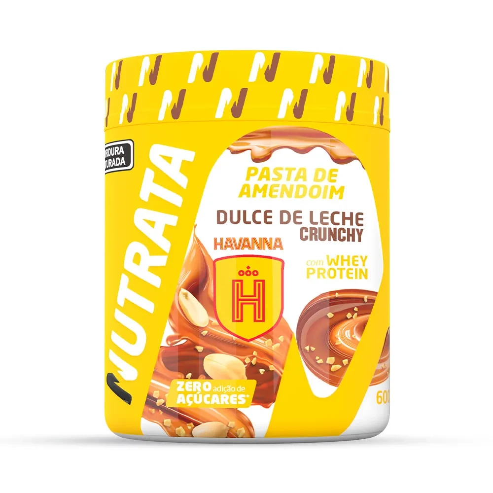 Pasta de Amendoim Dulce de Leche Crunchy Havanna Nutrata 600 g