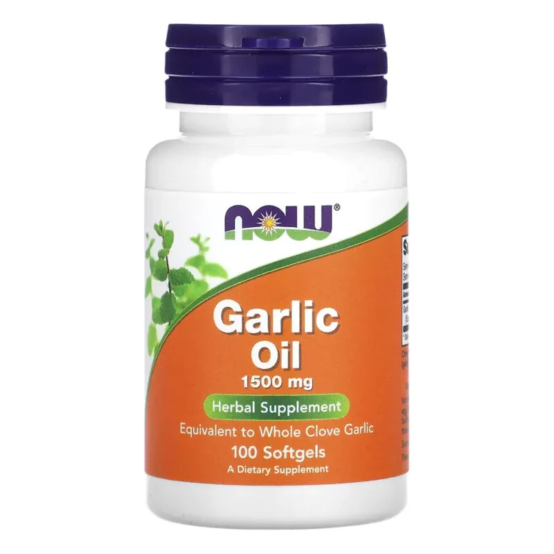 Óleo de Alho 1500mg Now Foods 100 Cápsulas